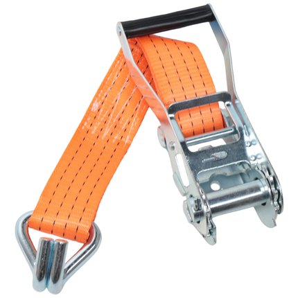 Cantonal Spanband met magnetische haak - 800x5 cm - 4000 kg - 2-delig - oranje
