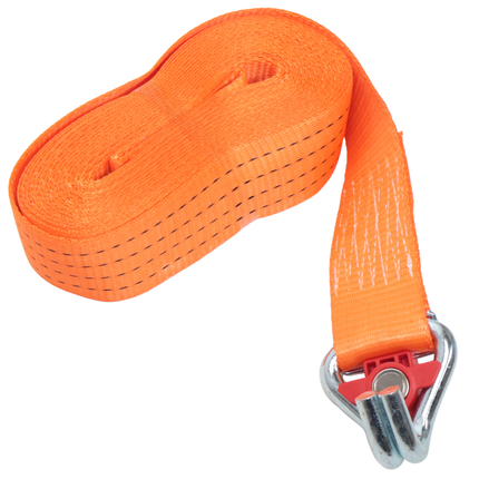 Cantonal Spanband met magnetische haak - 800x5 cm - 4000 kg - 2-delig - oranje
