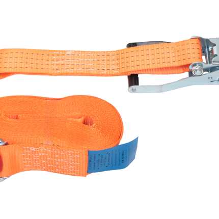 Cantonal Spanband met magnetische haak - 800x5 cm - 4000 kg - 2-delig - oranje