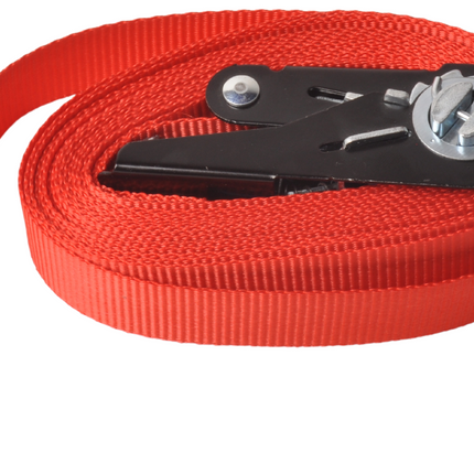 Cantonal Spanband set van 2 stuks rood 500x2,5 cm (750 kg)