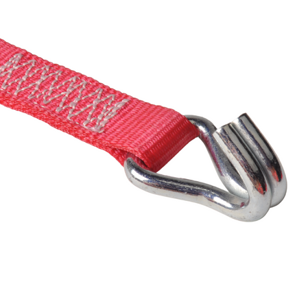 Cantonal Spanband set van 2 stuks rood 700x2,5 cm (750 kg)