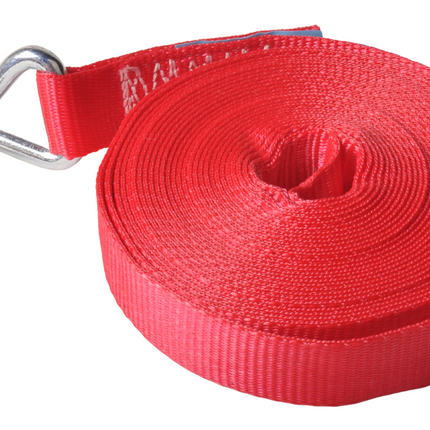 Cantonal Spanband set van 2 stuks rood 700x2,5 cm (750 kg)