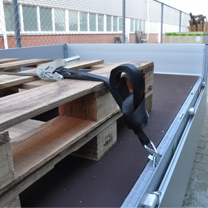 Cantonal Spanband zwart 600x3,5 cm (3000 kg)