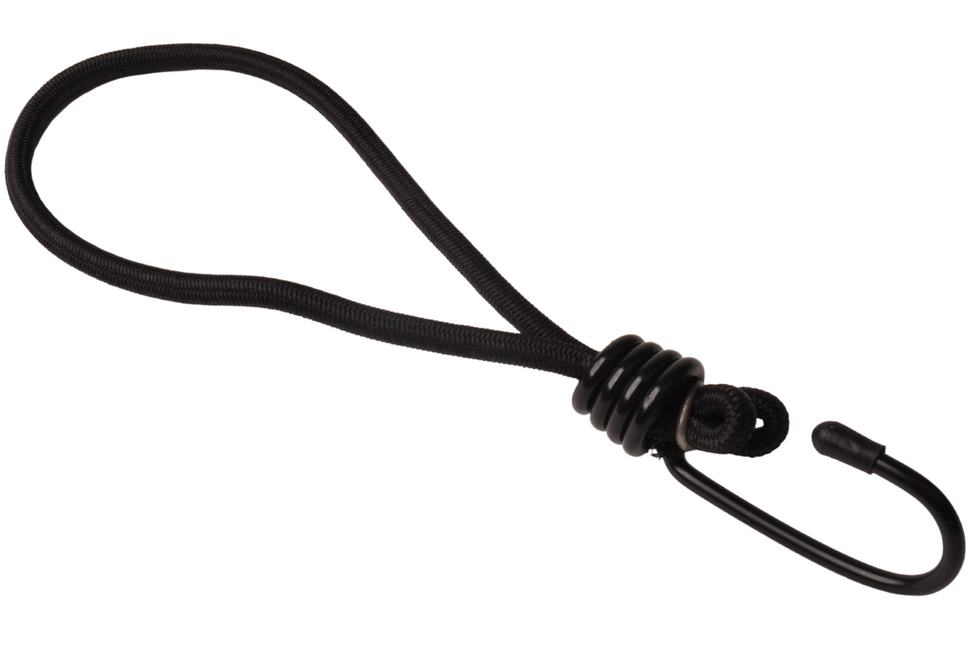 Cantonal Spanelastiek met haak (zwart) 155 mm