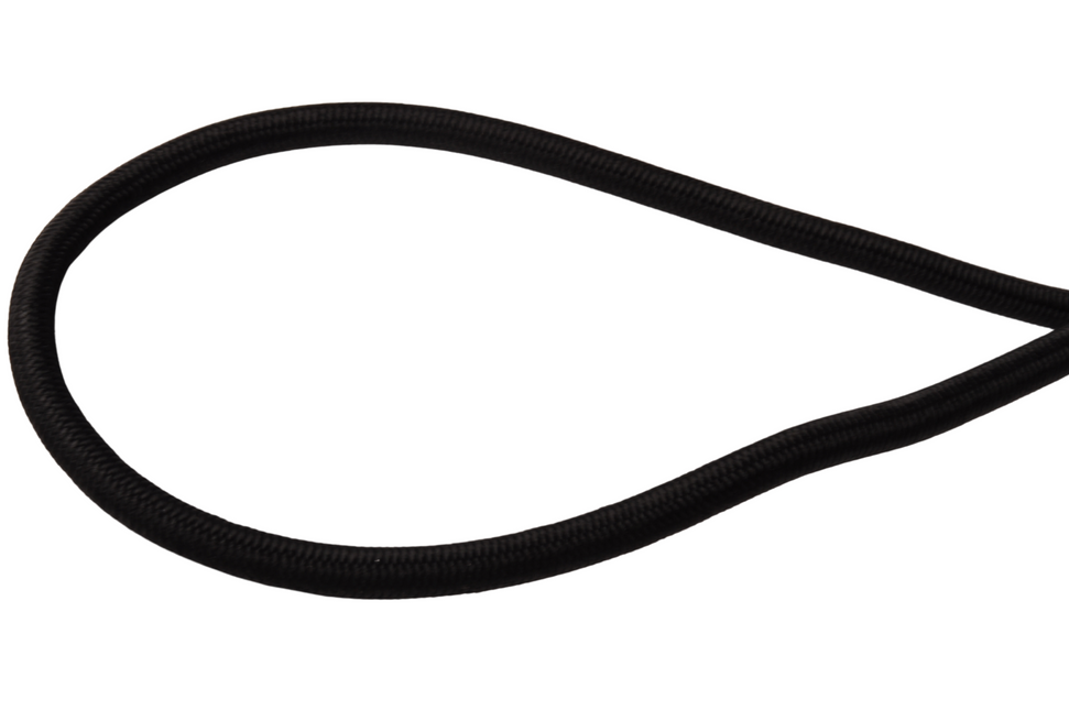 Cantonal Spanelastiek met haak (zwart) 155 mm