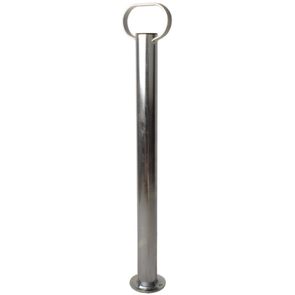 Cantonal Stalen steunpoot met handvat - 600 mm hoog - 48 mm buisdiameter