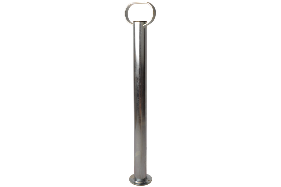 Cantonal Stalen steunpoot met handvat - 600 mm hoog - 48 mm buisdiameter