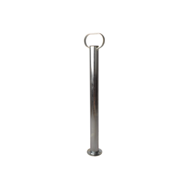 Cantonal Stalen steunpoot met handvat - 600 mm hoog - 48 mm buisdiameter