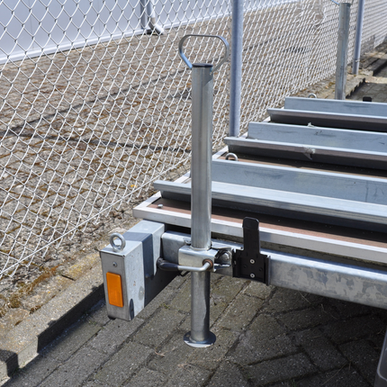 Cantonal Stalen steunpoot met handvat - 600 mm hoog - 48 mm buisdiameter