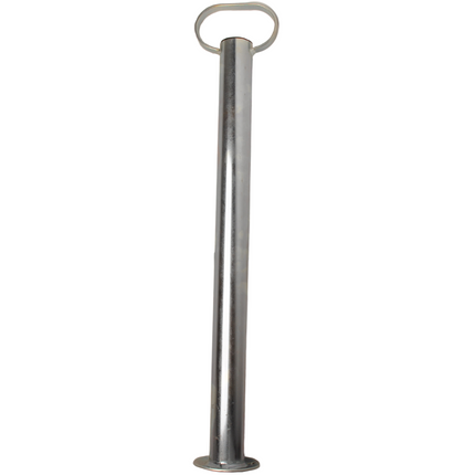 Cantonal Stalen steunpoot met handvat - 600 mm hoog - 48 mm buisdiameter