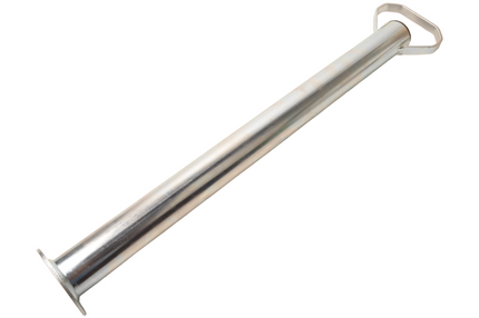 Cantonal Stalen steunpoot met handvat - 600 mm hoog - 48 mm buisdiameter