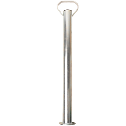 Cantonal Stalen steunpoot met handvat - 600 mm hoog - 48 mm buisdiameter