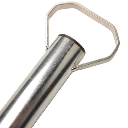 Cantonal Stalen steunpoot met handvat - 600 mm hoog - 48 mm buisdiameter