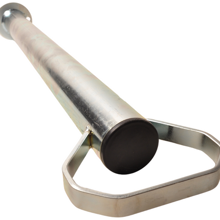 Cantonal Stalen steunpoot met handvat - 600 mm hoog - 48 mm buisdiameter