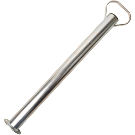 Cantonal Stalen steunpoot met handvat - 600 mm hoog - 48 mm buisdiameter