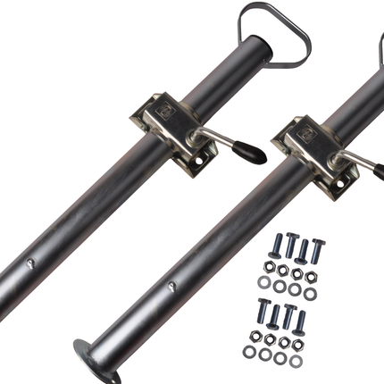 Cantonal Stalen steunpoten set 48 mm - complete set inclusief klemmen en bevestigingsmateriaal