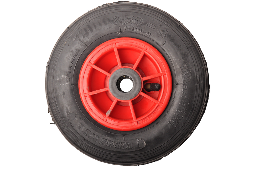 Cantonal Steekwagenwiel - 2.50-4 - luchtband en kunststof velg - maximale belasting: 75 kg - asgat/naafdiameter: 20 mm - inclusief rollager