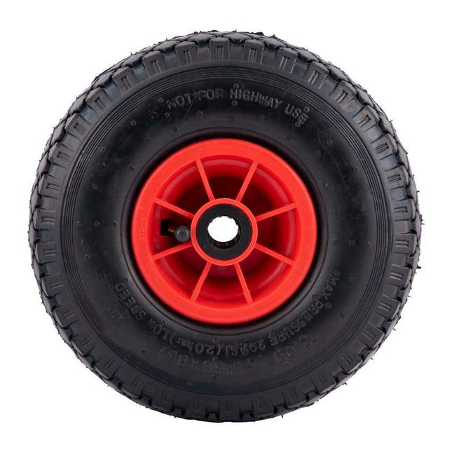 Cantonal Steekwagenwiel 3.00-4 - luchtband - 125 kg - 20 mm asgat/naafdiameter - inclusief rollager
