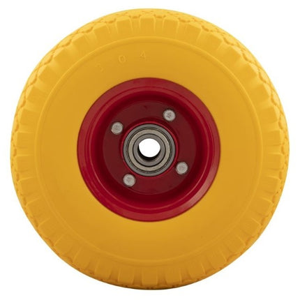 Cantonal Steekwagenwiel - 3.00-4 - massief/anti lek band en stalen velg - maximale belasting: 100 kg - asgat/naafdiameter: 20 mm - inclusief kogellager