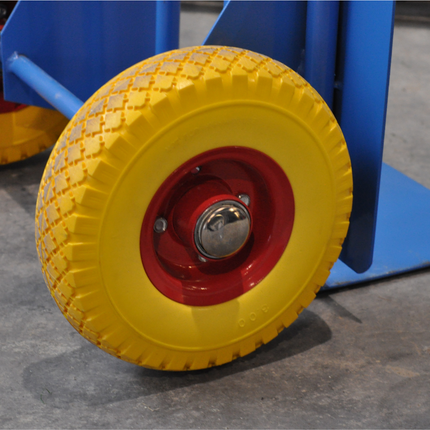 Cantonal Steekwagenwiel - 3.00-4 - massief/anti lek band en stalen velg - maximale belasting: 100 kg - asgat/naafdiameter: 20 mm - inclusief kogellager