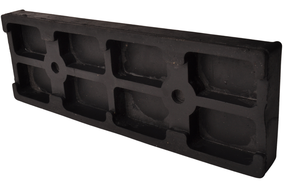 Cantonal Stootkussen 296x100x32 mm - zwart