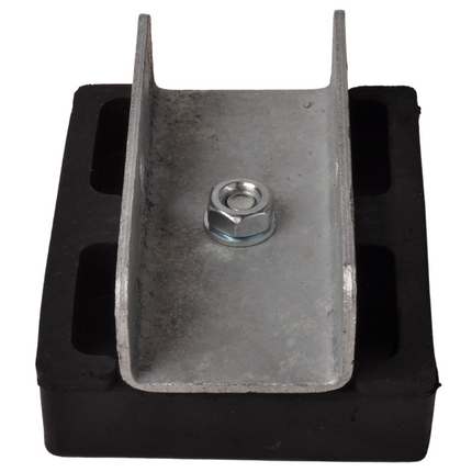 Cantonal Stootkussen op houder - 120x100x35 mm  - zwart