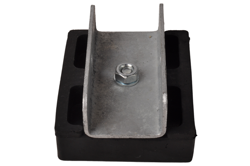 Cantonal Stootkussen op houder - 120x100x35 mm  - zwart