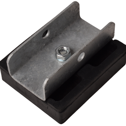 Cantonal Stootkussen op houder - 120x100x35 mm  - zwart
