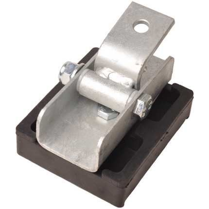 Cantonal Stootkussen op houder inclusief kantelblok - 120x100x35 mm - zwart