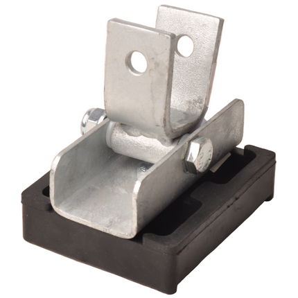 Cantonal Stootkussen op houder inclusief kantelblok - 120x100x35 mm - zwart