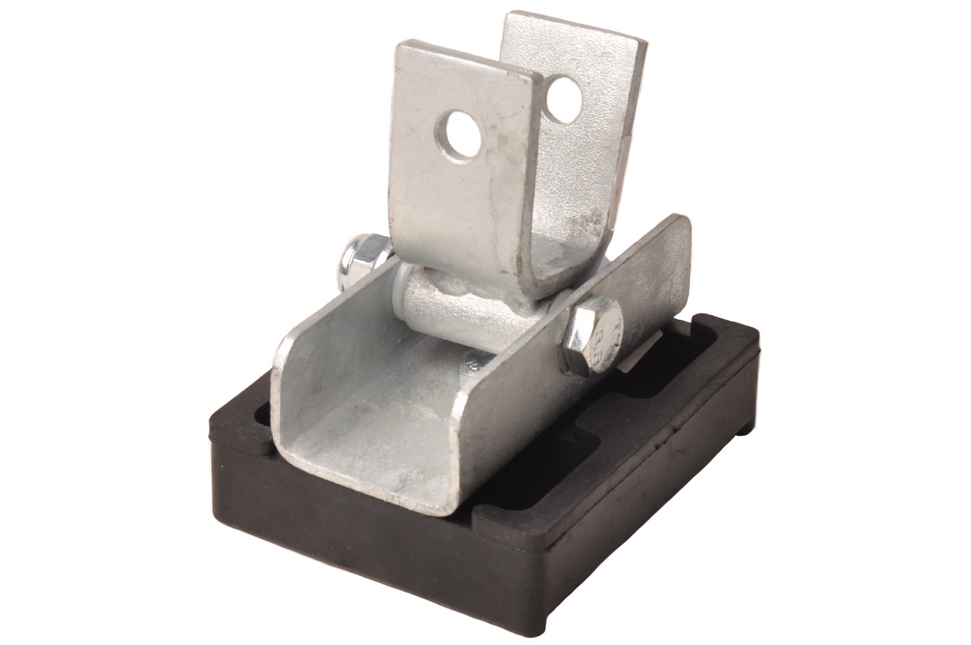 Cantonal Stootkussen op houder inclusief kantelblok - 120x100x35 mm - zwart