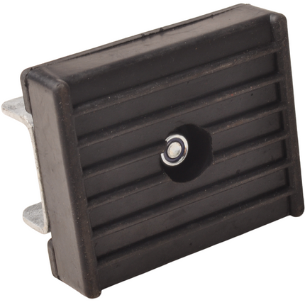 Cantonal Stootkussen op houder inclusief kantelblok - 120x100x35 mm - zwart