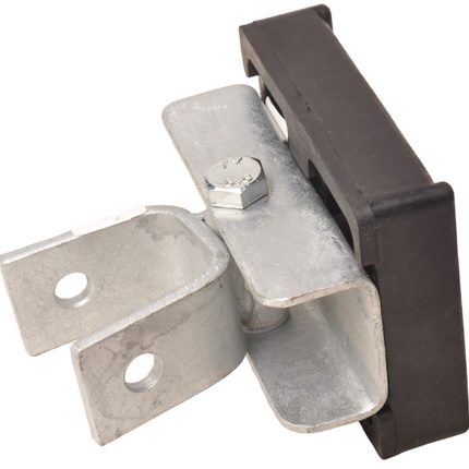 Cantonal Stootkussen op houder inclusief kantelblok - 120x100x35 mm - zwart