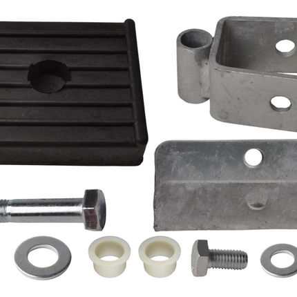 Cantonal Stootkussen op houder inclusief kantelblok - 120x100x35 mm - zwart