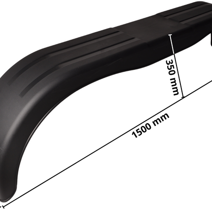 Cantonal Tandem spatbord - 1500x220x350 mm