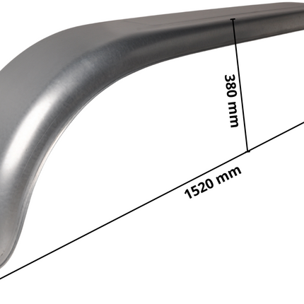 Cantonal Tandem spatbord metaal - 1520x220x380 mm