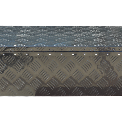 Cantonal Traanplaat aluminium disselkist/gereedschapkist/disselbak 765x330x245 mm -  inclusief geïntegreerd slot - 2,5 mm dik materiaal