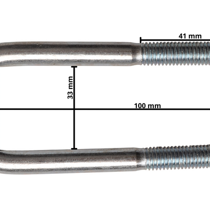 Cantonal U-bout / U-beugel strop M10 100x33 mm