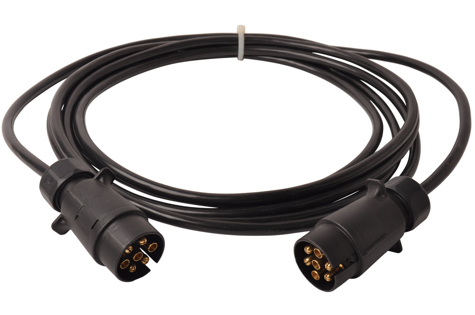 Cantonal Verlengkabel 5 meter 7 aderig met 2x 7-polige stekker - 500 cm