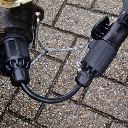 Cantonal Verlengstuk/ stekkerverlenger 13 polig - 10 cm kabel