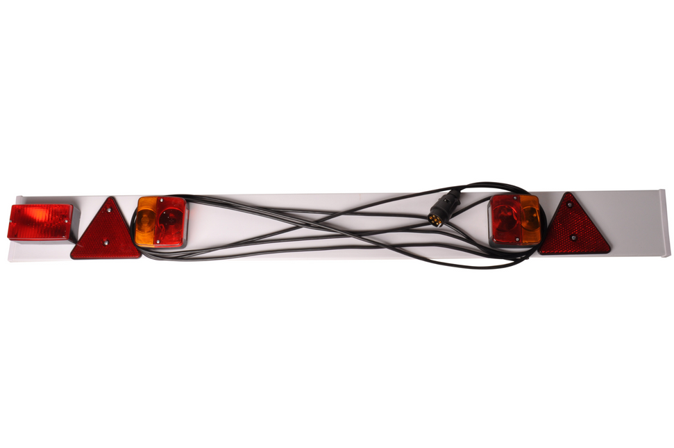 Cantonal Verlichtingsbalk kunststof voor aanhanger - lengte 137 cm -  6 meter hoofdkabel - 7 polige aansluiting - Plug & Play