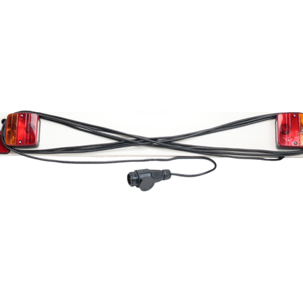 Cantonal Verlichtingsbalk kunststof voor aanhanger - lengte 137 cm - 8 meter hoofdkabel - 13 polige aansluiting - Plug & Play