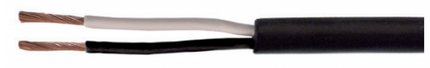Cantonal Verlichtingskabel 2-aderig (2x0,75 mm²) per meter