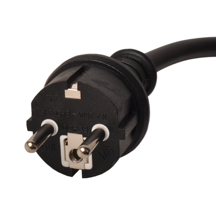 Cantonal Verloopkabel 23 cm van schuko naar CEE contrastekker