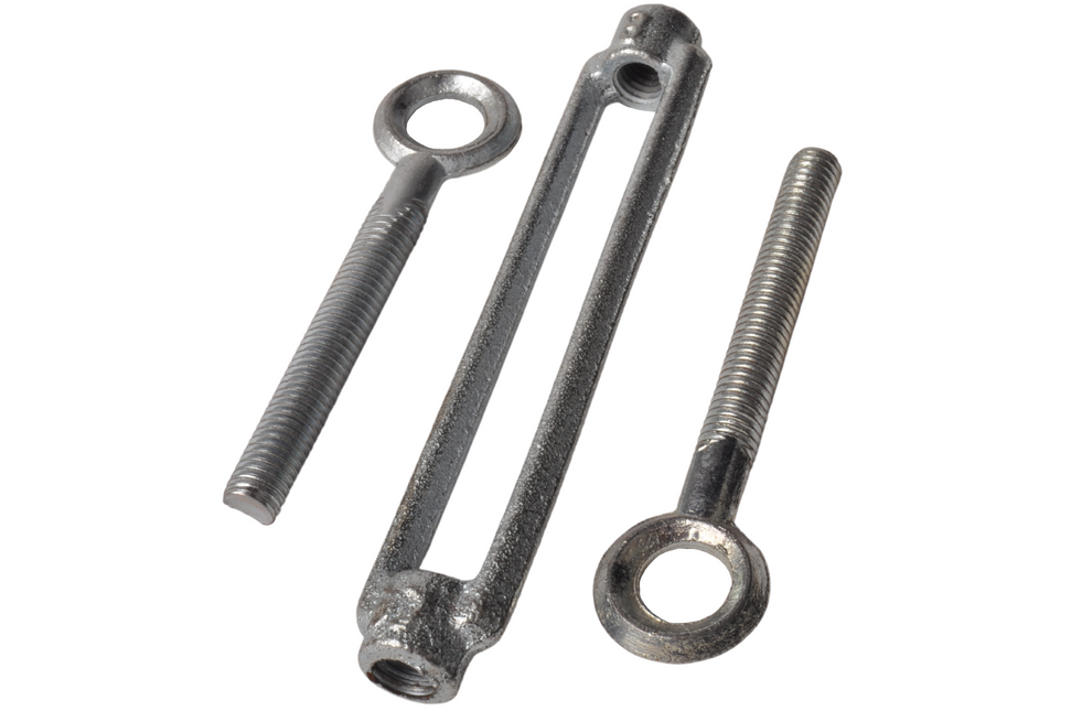 Cantonal Verzinkt stalen spanschroef met staaldraad M8 - uitgedraaid 230 mm - ingedraaid 150 mm