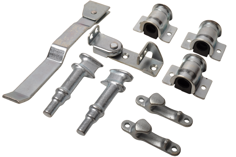 Cantonal Verzinkte draaistangsluiting - rechts - voor Ø22 mm stang