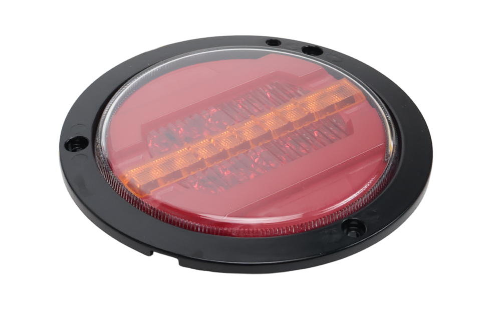 Cantonal Verzonken chromen achterlicht 155,4x42,7 mm