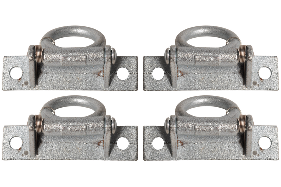 Cantonal Vloerring met veer 90x23 mm - set van 4 stuks