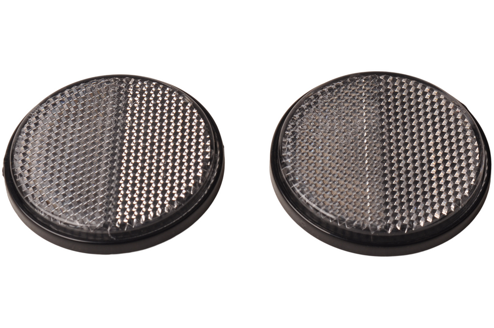 Cantonal Witte reflector 58 mm zelfklevend rond - 2 stuks