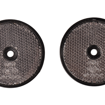 Cantonal Witte reflector 60 mm schroefgaten rond - 2 stuks